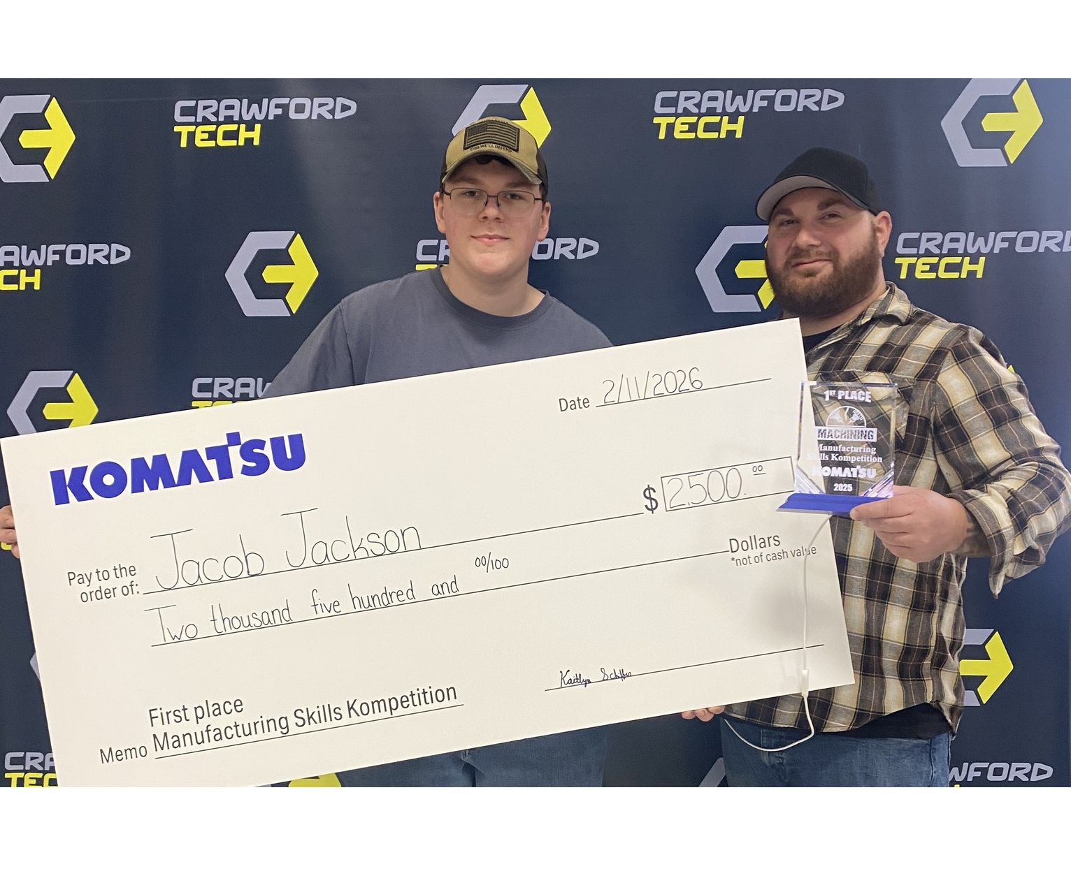 Annual Komatsu Skills Competition takes place at Crawford Tech
